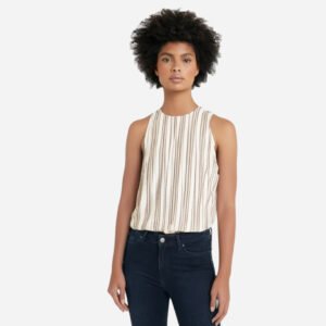 Sleeveless-Striped-Red-Top