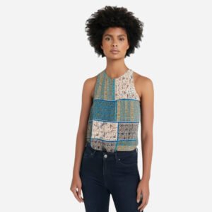 Sleeveless-Top-with-Printed-Detail