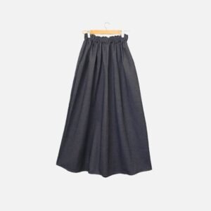 Long-Black-Denim-Maxi-Skirt