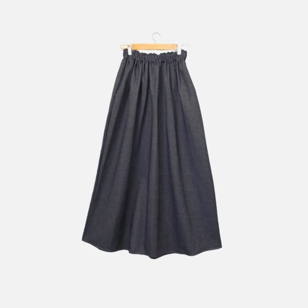 Long-Black-Denim-Maxi-Skirt