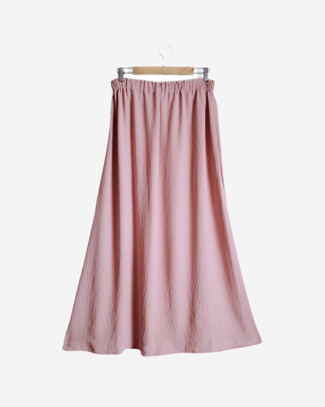 Asmaa Basha Pink Linen Modest Classic Skirt