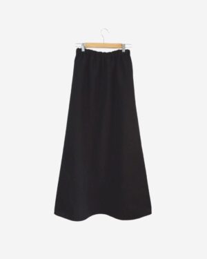 Asmaa Basha Black Wool Modest Warm Skirt