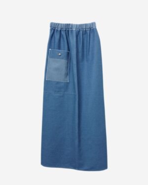 Asmaa Basha Light Denim Straight Modest Skirt