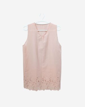 Asmaa Basha – Blush Eyelet Cotton Top